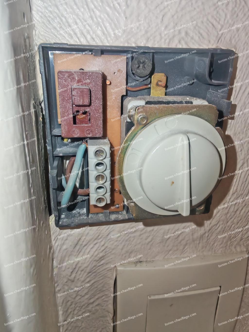 branchement thermostat d'ambiance