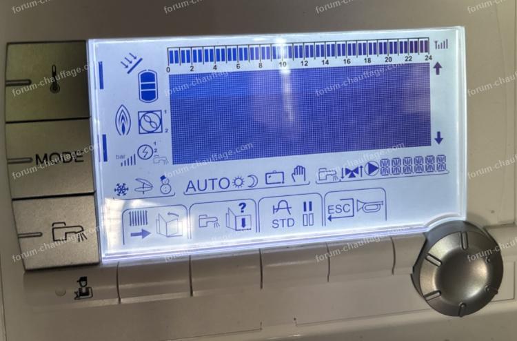 problème affichage chaudière De Dietrich