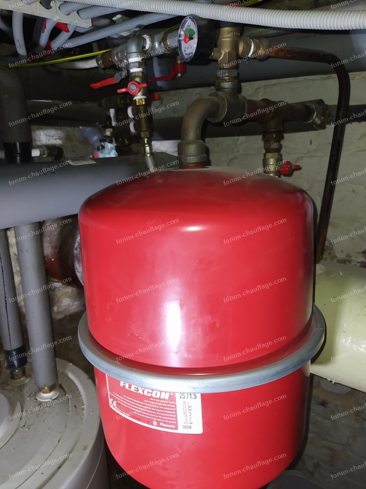 problème pression basse chaudière Bulex