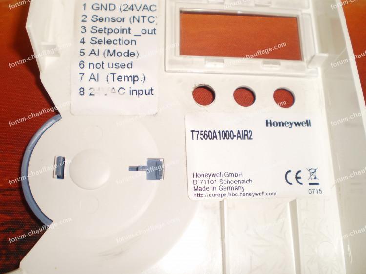 remplacement thermostat Honeywell